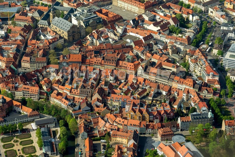 Bamberg von oben - Stadtteilansicht von Bamberg im Regierungsbezirk Oberfranken im Bundesland Bayern