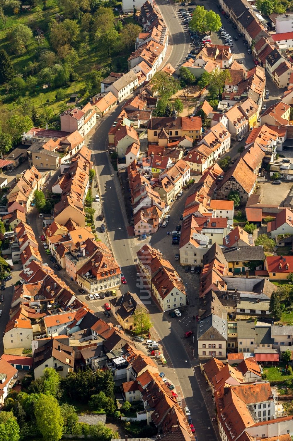 Bamberg von oben - Stadtteilansicht von Bamberg im Regierungsbezirk Oberfranken im Bundesland Bayern.