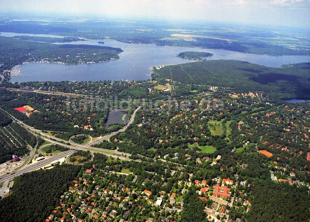 Luftaufnahme Berlin - Stadtteilansicht Berlin-Nikolassee