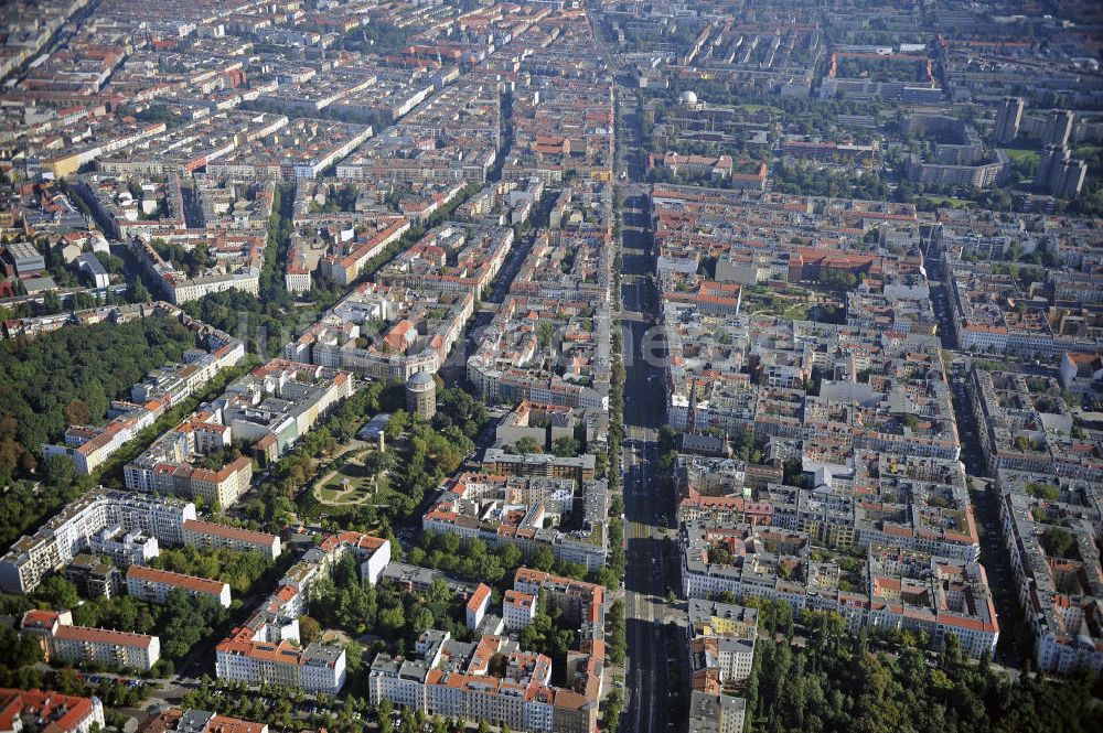 Berlin von oben - Stadtteilansicht Berlin-Prenzlauer Berg