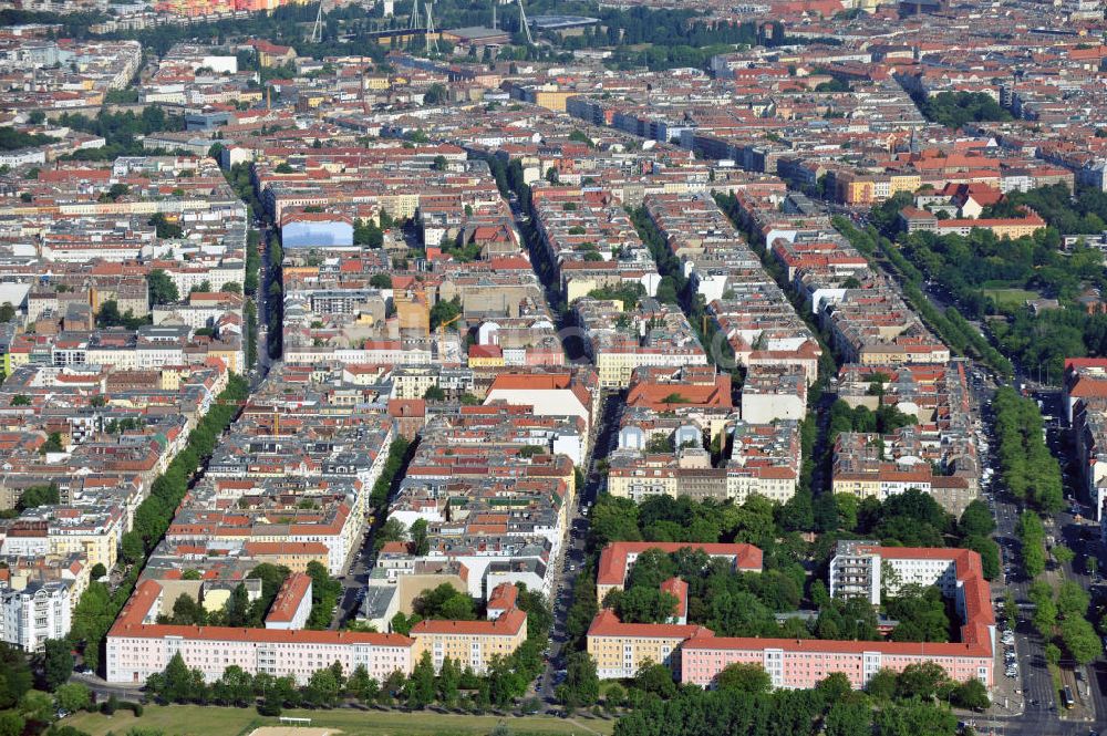 Luftbild Berlin - Stadtteilansicht Berlin-Prenzlauer Berg