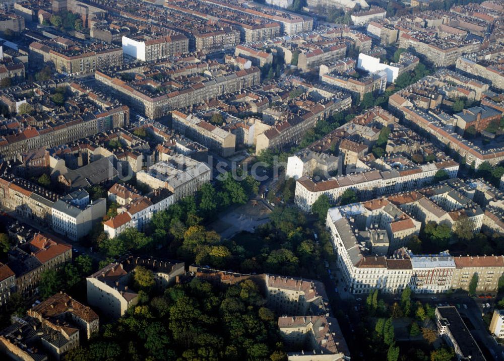 Berlin Prenzlauer Berg aus der Vogelperspektive: Stadtteilansicht Berlin-Prenzlauer Berg