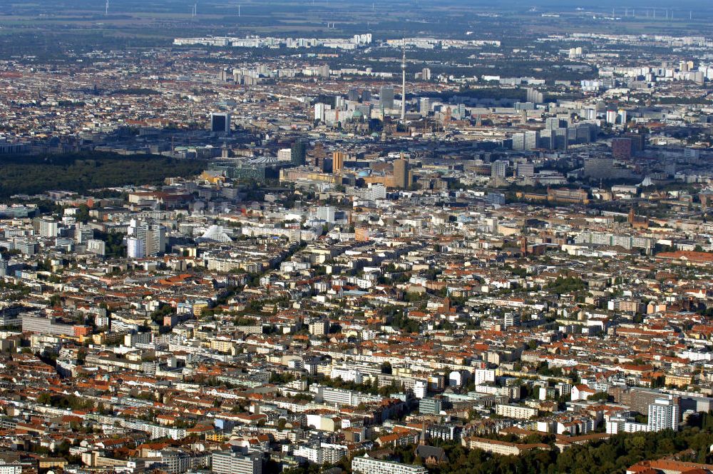 Berlin aus der Vogelperspektive: Stadtteilansicht Berlin-Schöneberg