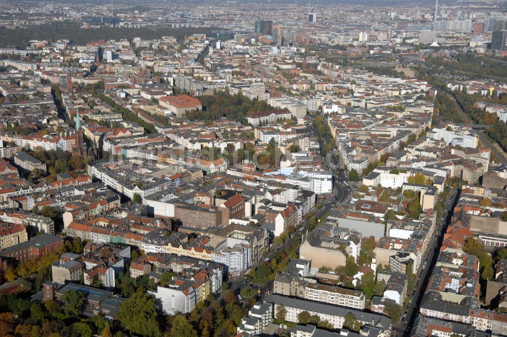 Berlin aus der Vogelperspektive: Stadtteilansicht Berlin-Schöneberg