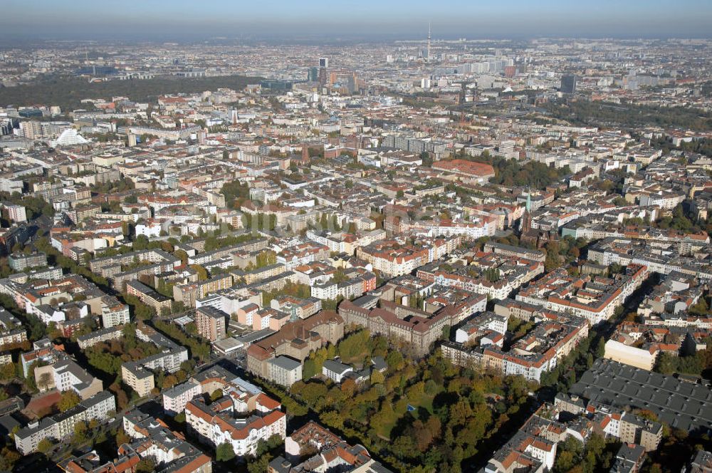 Berlin aus der Vogelperspektive: Stadtteilansicht Berlin-Schöneberg