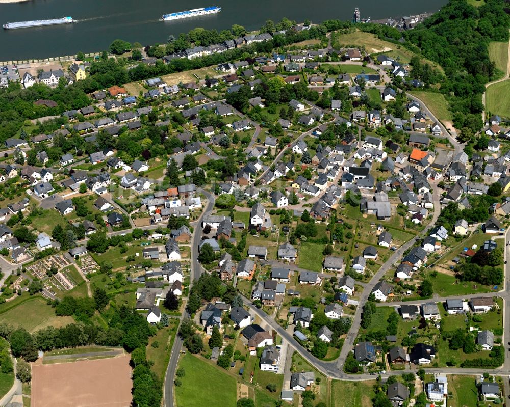 Luftbild Sankt Goar - Stadtteilansicht von Biebernheim in Sankt Goar im Bundesland Rheinland-Pfalz