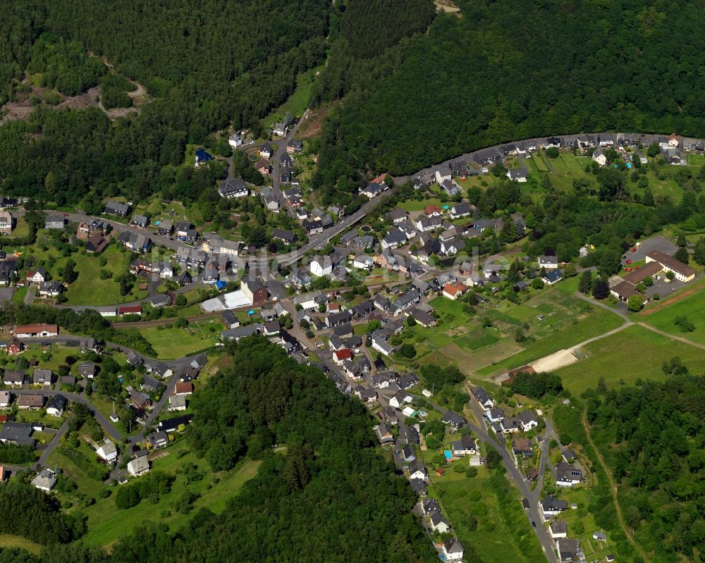 Daaden von oben - Stadtteilansicht von Biersdorf in Daaden im Bundesland Rheinland-Pfalz