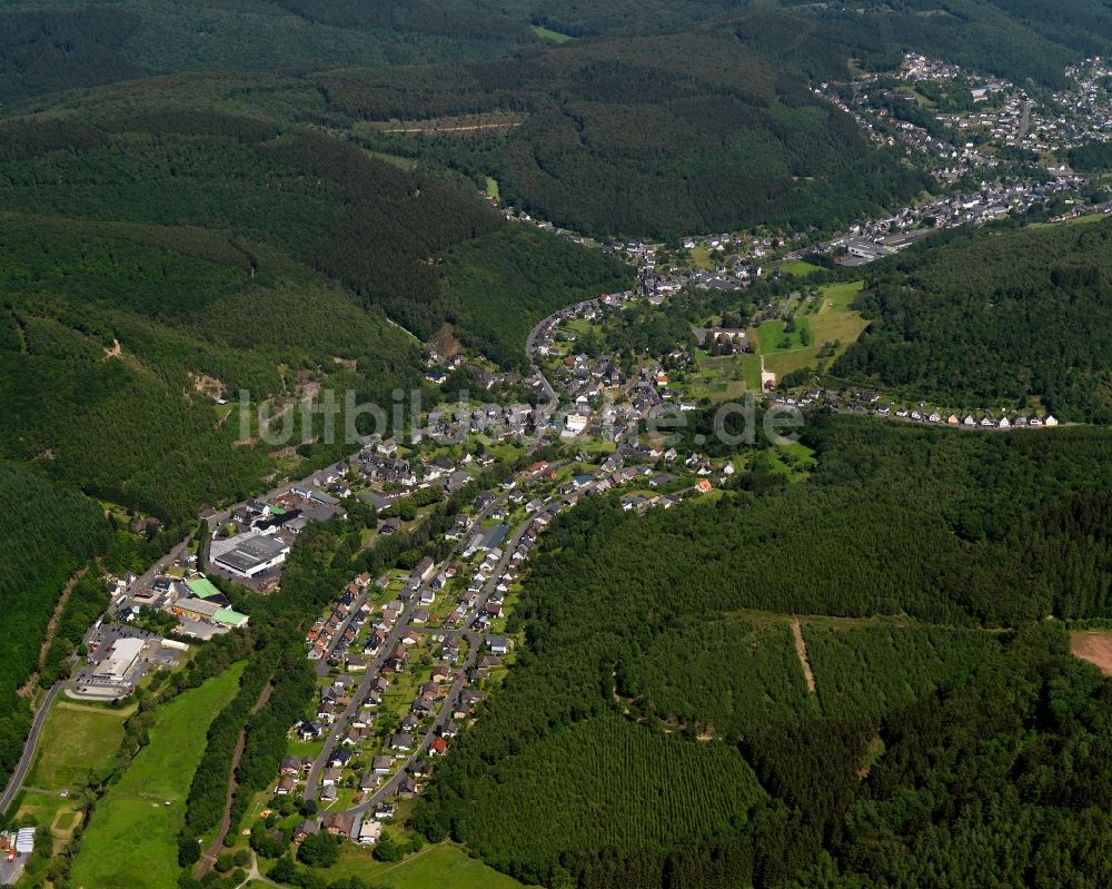 Daaden aus der Vogelperspektive: Stadtteilansicht von Biersdorf in Daaden im Bundesland Rheinland-Pfalz