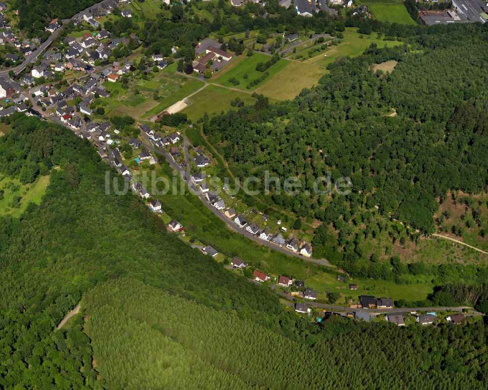 Luftaufnahme Daaden - Stadtteilansicht von Biersdorf in Daaden im Bundesland Rheinland-Pfalz