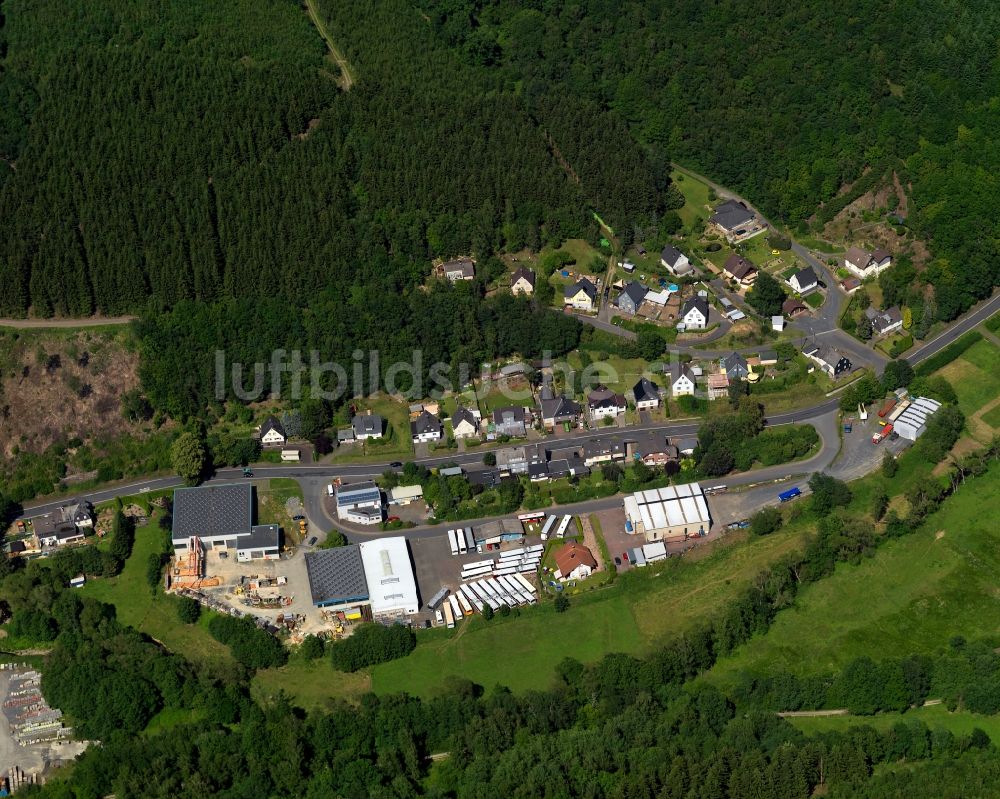 Daaden von oben - Stadtteilansicht von Biersdorf in Daaden im Bundesland Rheinland-Pfalz