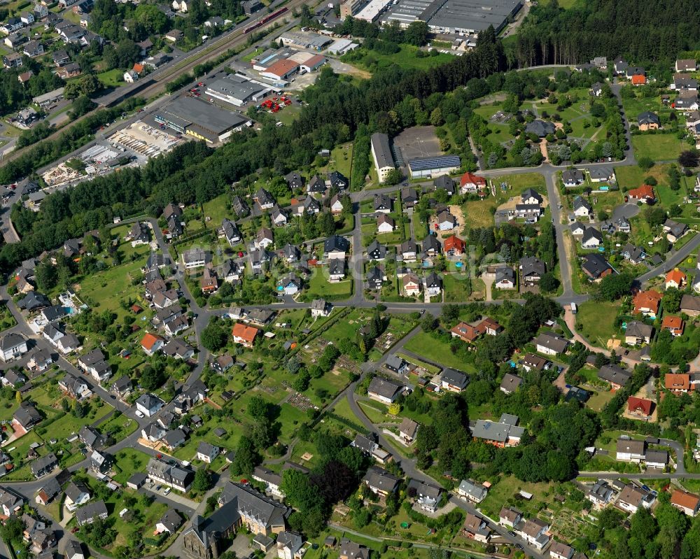 Luftbild Brachbach - Stadtteilansicht von Brachbach in Kirchen (Sieg) im Bundesland Rheinland-Pfalz