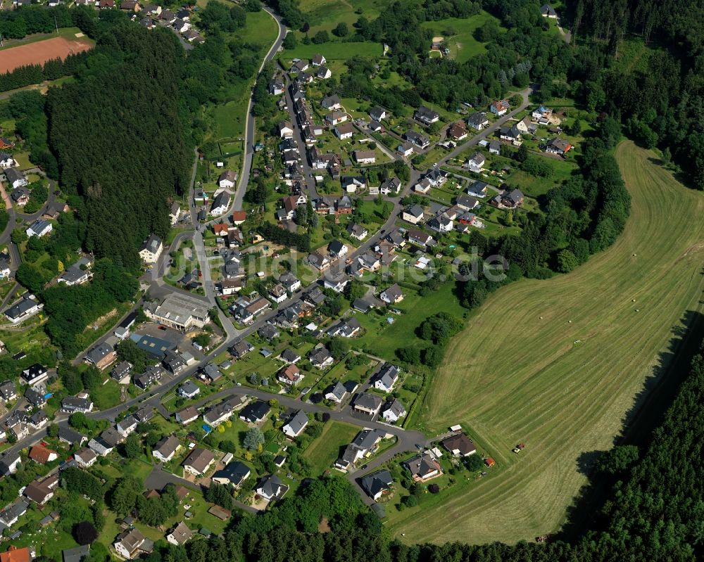 Luftaufnahme Brachbach - Stadtteilansicht von Brachbach in Kirchen (Sieg) im Bundesland Rheinland-Pfalz