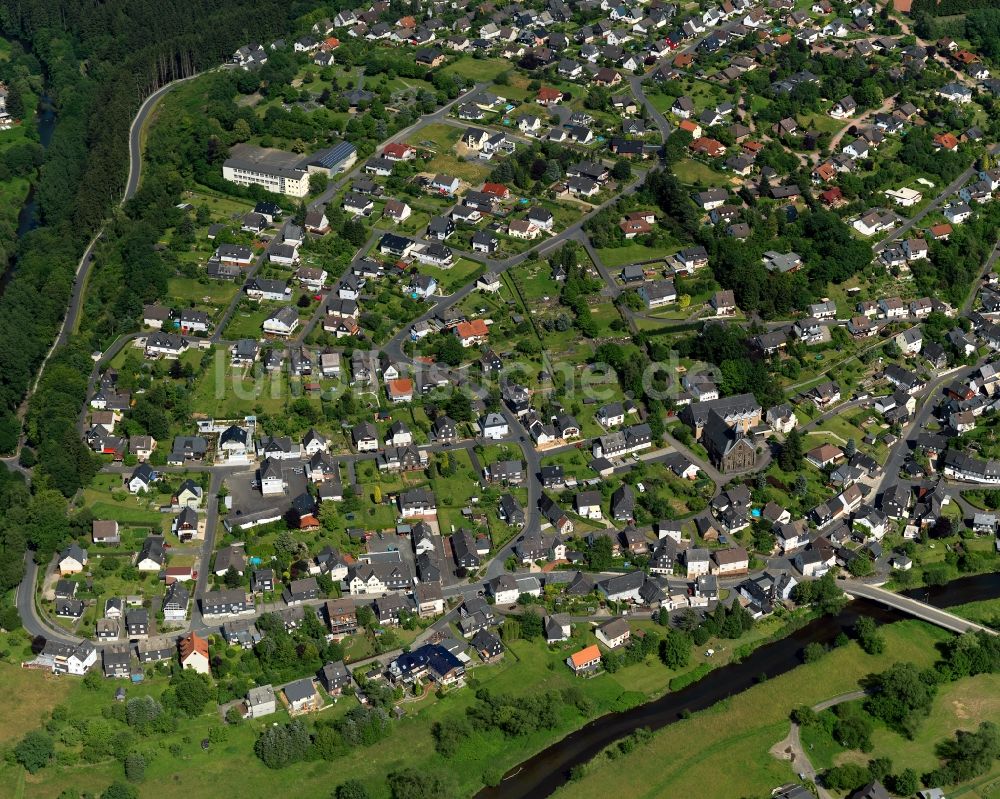 Luftbild Brachbach - Stadtteilansicht von Brachbach in Kirchen (Sieg) im Bundesland Rheinland-Pfalz