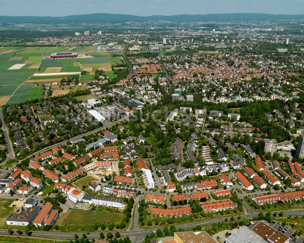 Luftaufnahme Mainz - Stadtteilansicht von Bretzenheim in Mainz im Bundesland Rheinland-Pfalz