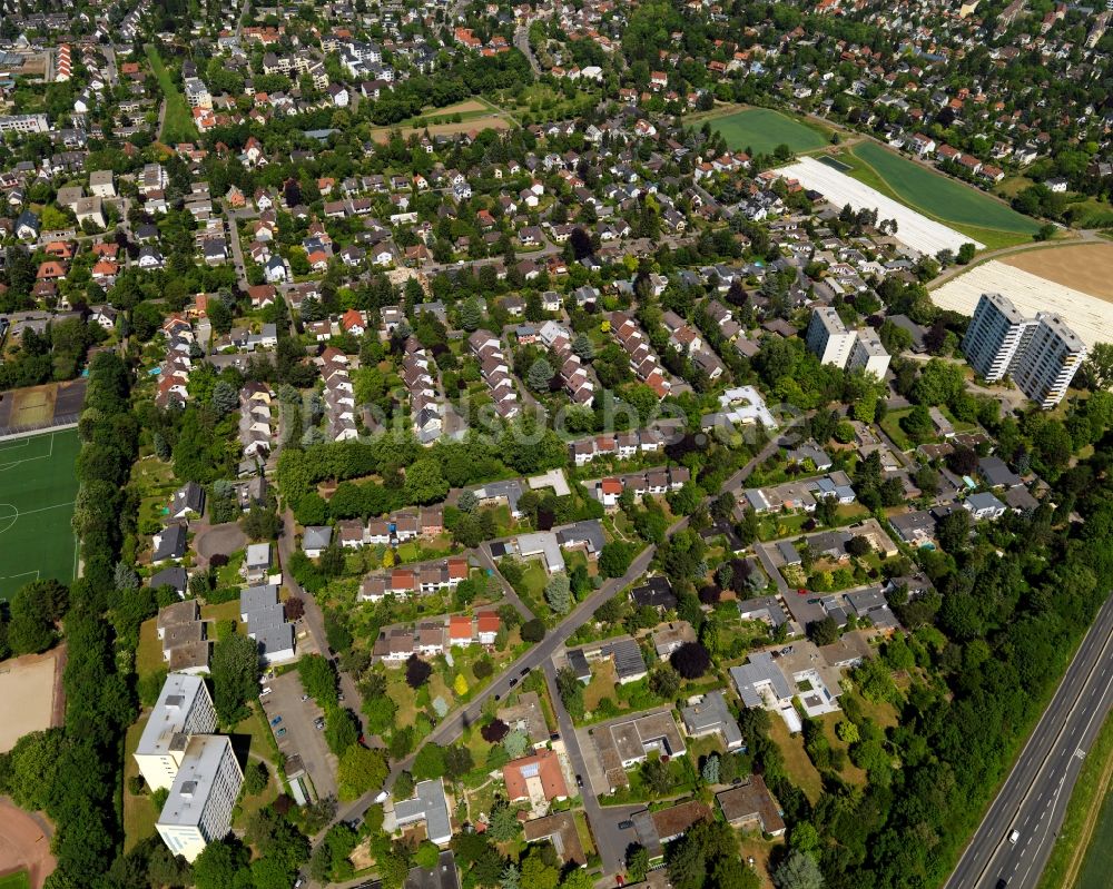 Mainz von oben - Stadtteilansicht von Bretzenheim in Mainz im Bundesland Rheinland-Pfalz