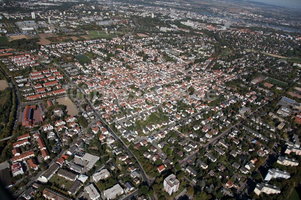 Mainz von oben - Stadtteilansicht von Bretzenheim in Mainz im Bundesland Rheinland-Pfalz