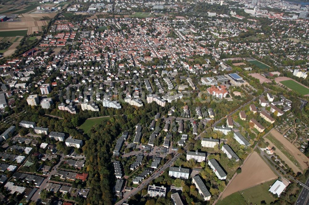 Luftaufnahme Mainz - Stadtteilansicht von Bretzenheim in Mainz im Bundesland Rheinland-Pfalz