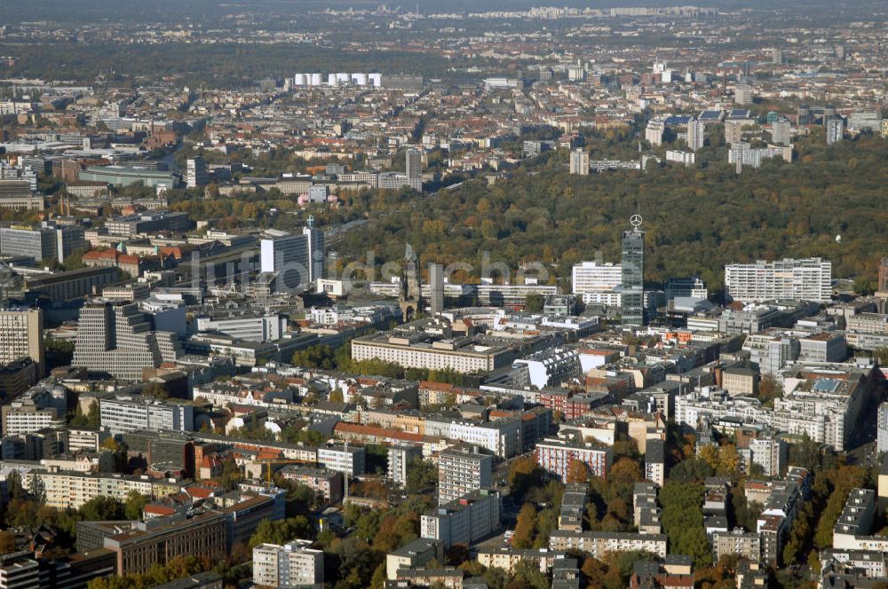 Berlin aus der Vogelperspektive: Stadtteilansicht Charlottenburg