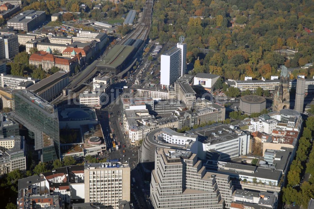 Berlin aus der Vogelperspektive: Stadtteilansicht Charlottenburg Zoologischer Garten