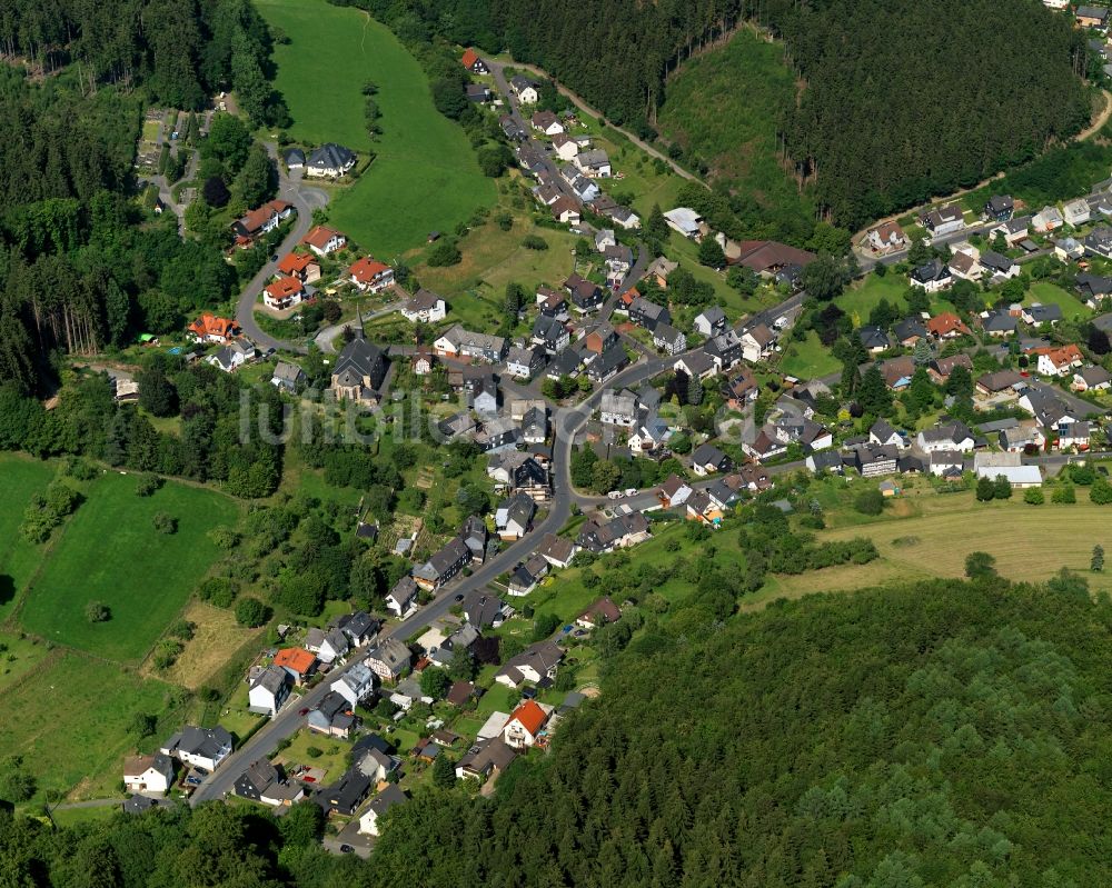 Luftbild Herdorf - Stadtteilansicht von Dermbach in Herdorf im Bundesland Rheinland-Pfalz