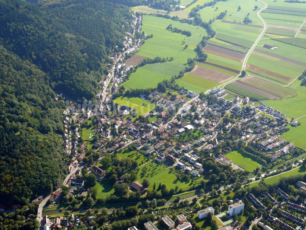 Luftbild Freiburg im Breisgau - Stadtteilansicht von Ebnet in Freiburg, Baden-Württemberg