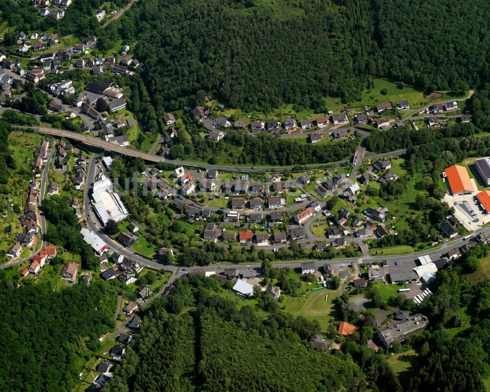 Luftbild Niederfischbach - Stadtteilansicht von Eicherhof in Niederfischbach im Bundesland Rheinland-Pfalz