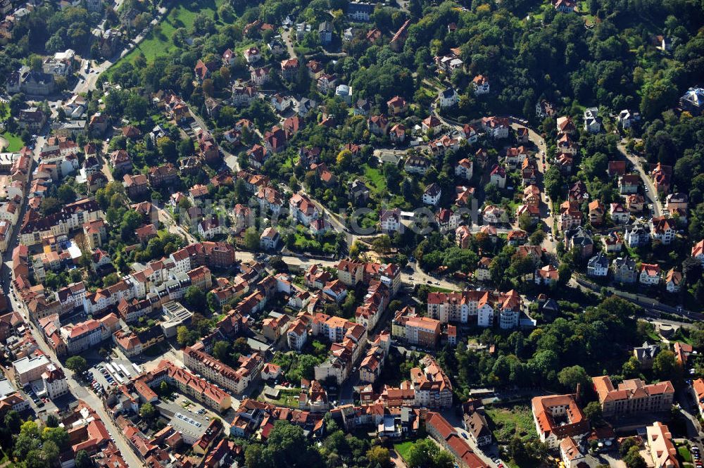 Luftaufnahme Eisenach - Stadtteilansicht Eisenach in Thüringen