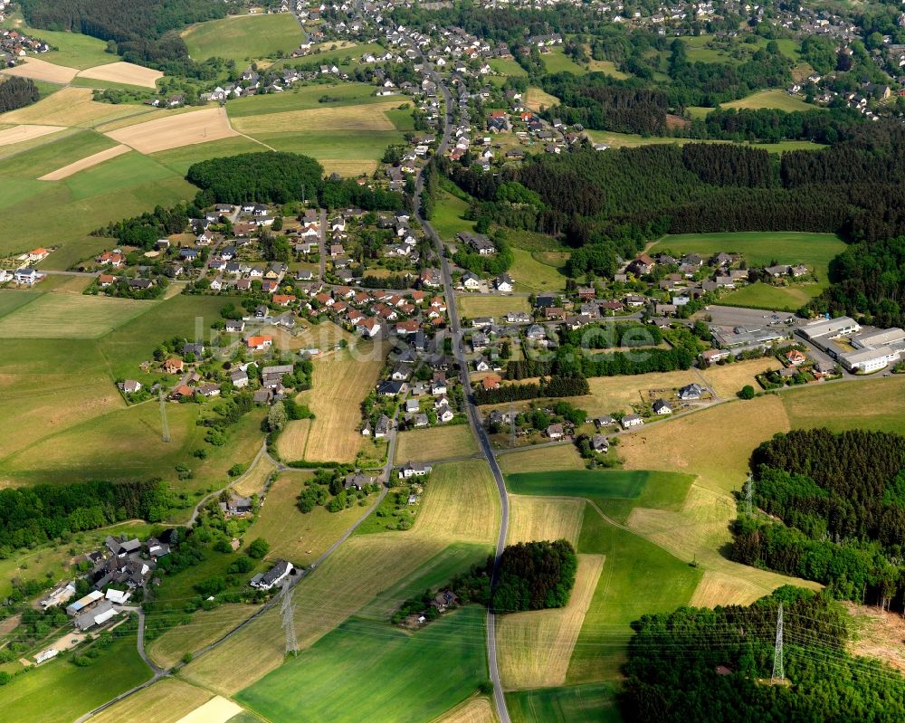 Luftaufnahme Wissen - Stadtteilansicht von Ende in Wissen im Bundesland Rheinland-Pfalz