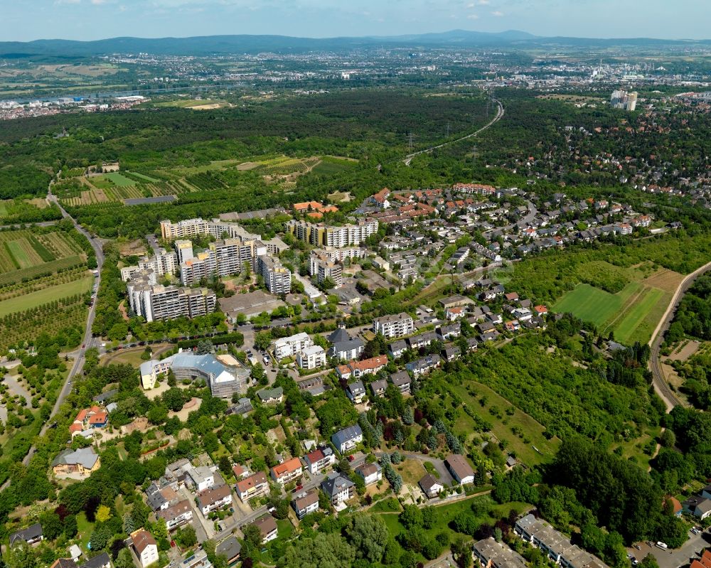 Luftaufnahme Mainz - Stadtteilansicht von Finthen in Mainz im Bundesland Rheinland-Pfalz