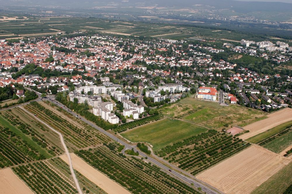 Luftaufnahme Mainz - Stadtteilansicht von Finthen in Mainz im Bundesland Rheinland-Pfalz