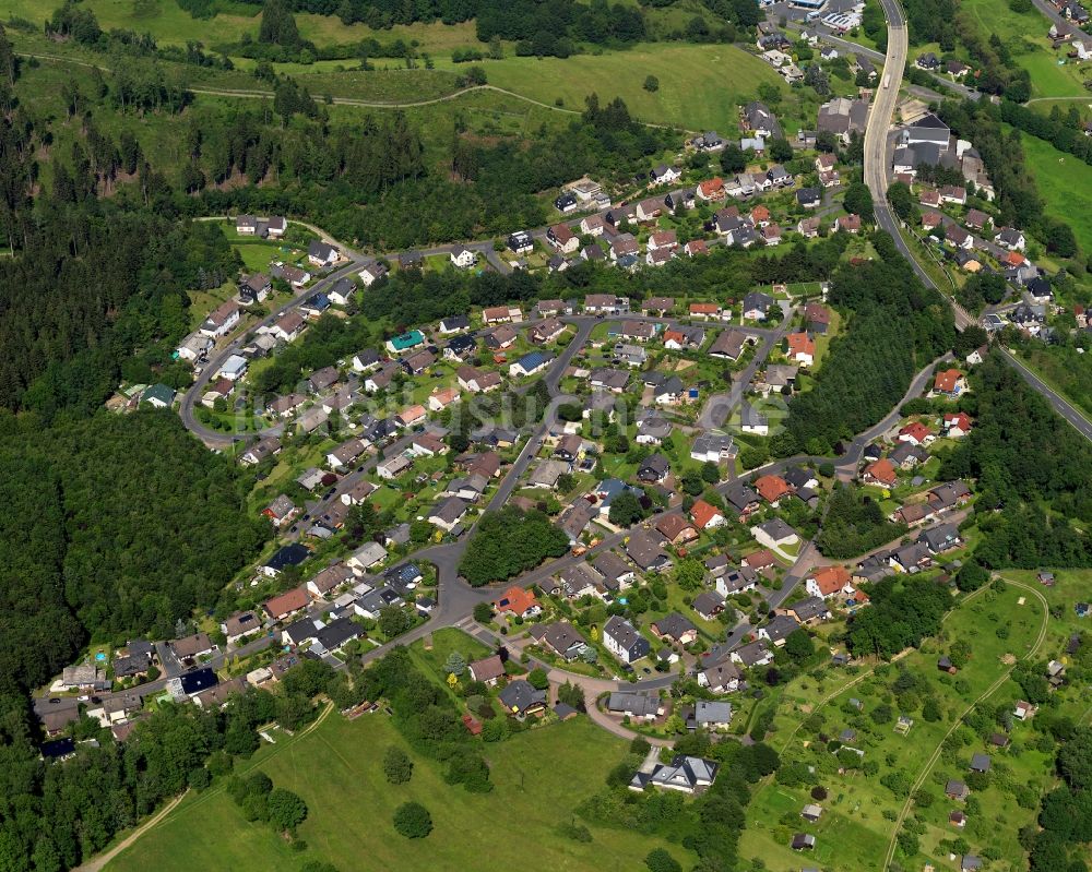 Kirchen (Sieg) aus der Vogelperspektive: Stadtteilansicht von Freusburg im Bundesland Rheinland-Pfalz