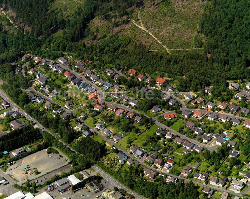 Luftaufnahme Kirchen (Sieg) - Stadtteilansicht von Freusburg im Bundesland Rheinland-Pfalz