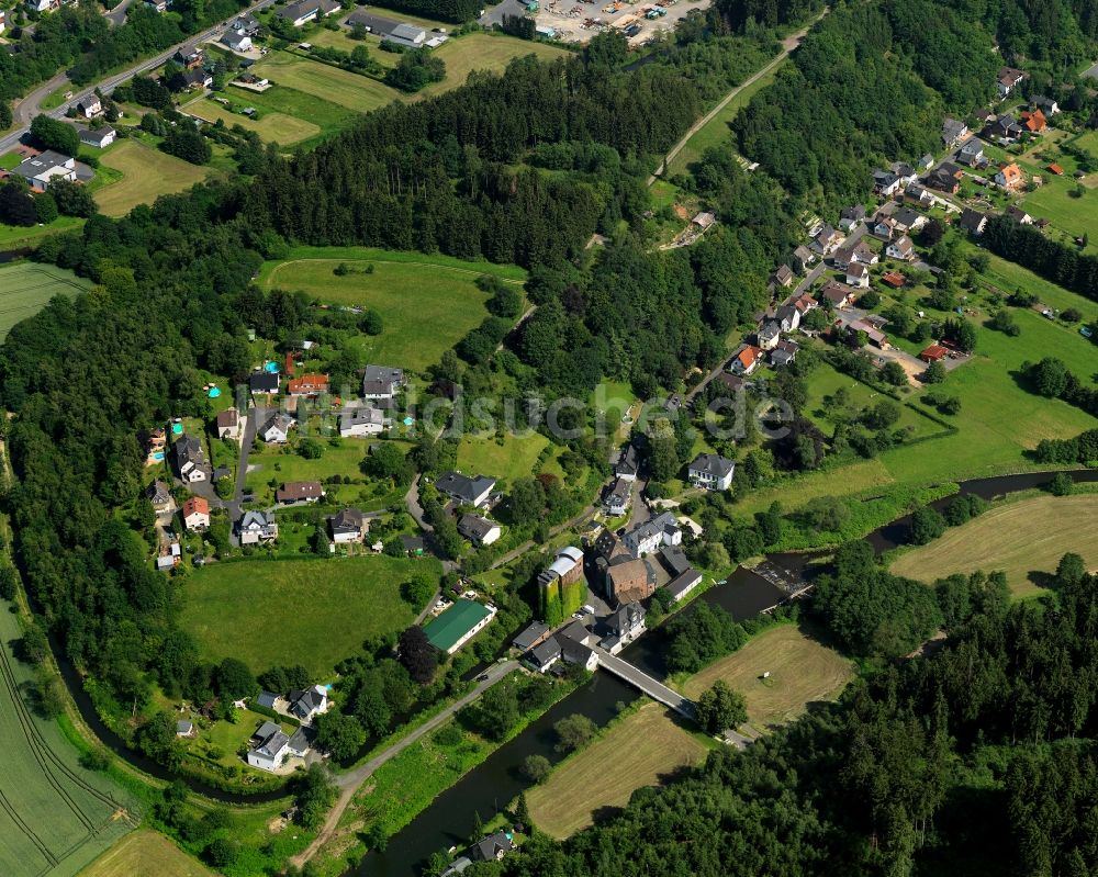 Luftbild Kirchen (Sieg) - Stadtteilansicht von Freusburgermühle in Freusburg im Bundesland Rheinland-Pfalz