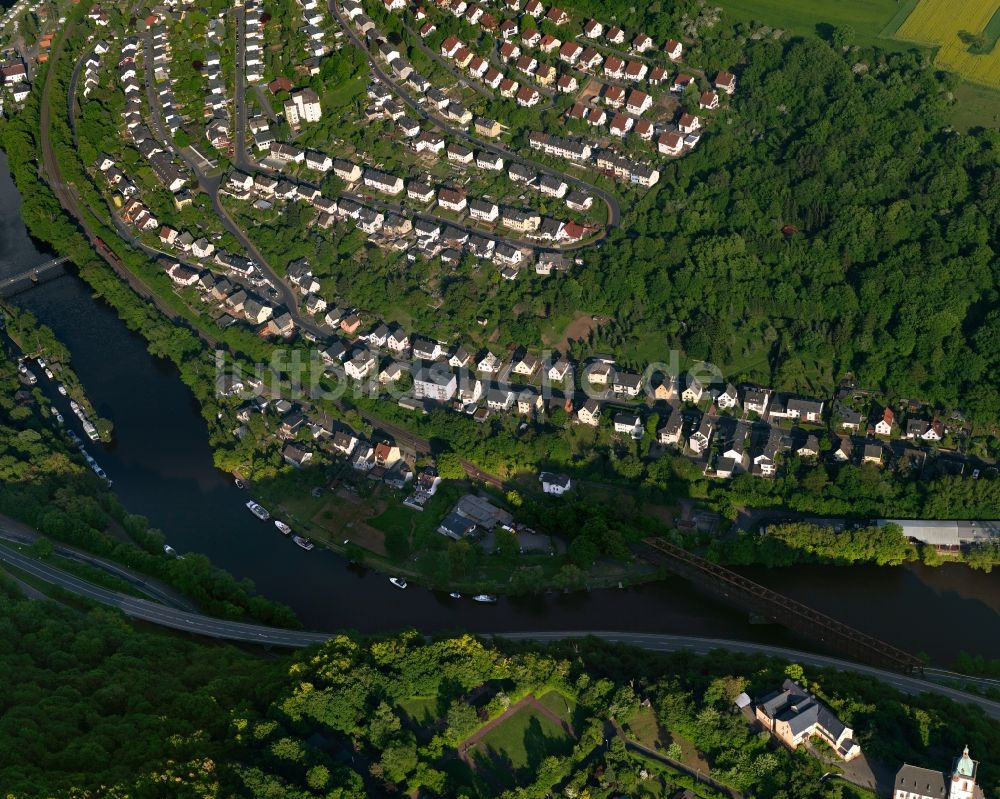 Lahnstein aus der Vogelperspektive: Stadtteilansicht von Friedland im Osten von Lahnstein im Bundesland Rheinland-Pfalz