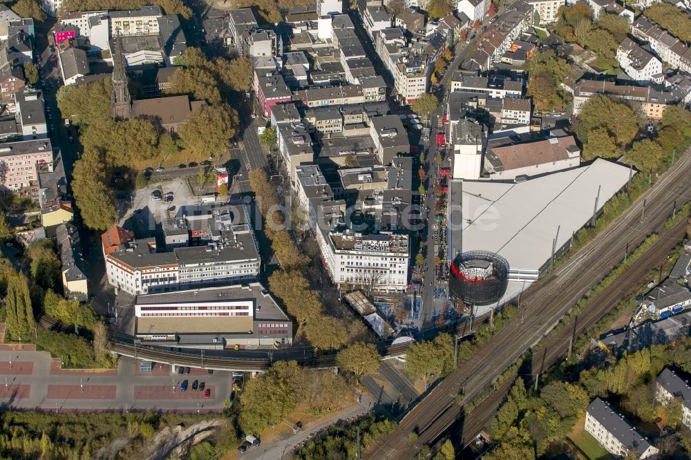 Luftbild Bochum - Stadtteilansicht vom Gelände des Bermudadreieck in der Bochumer Innenstadt