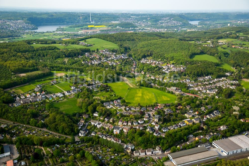 Luftbild Hagen - Stadtteilansicht von Geweke im Westen von Hagen im Bundesland Nordrhein-Westfalen