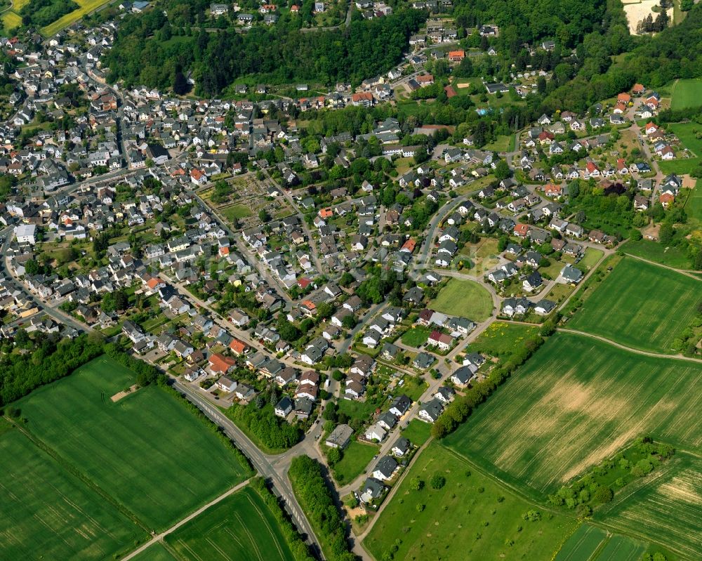 Neuwied von oben - Stadtteilansicht von Gladbach in Neuwied im Bundesland Rheinland-Pfalz