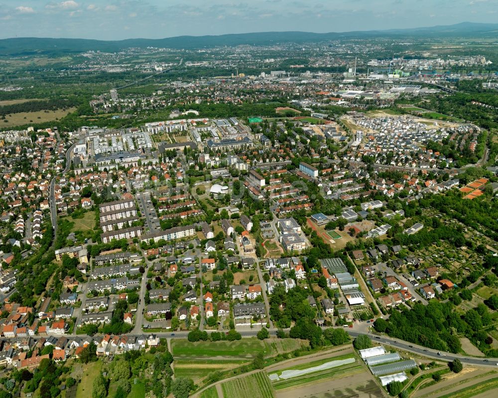 Mainz aus der Vogelperspektive: Stadtteilansicht von Gonsenheim in Mainz im Bundesland Rheinland-Pfalz