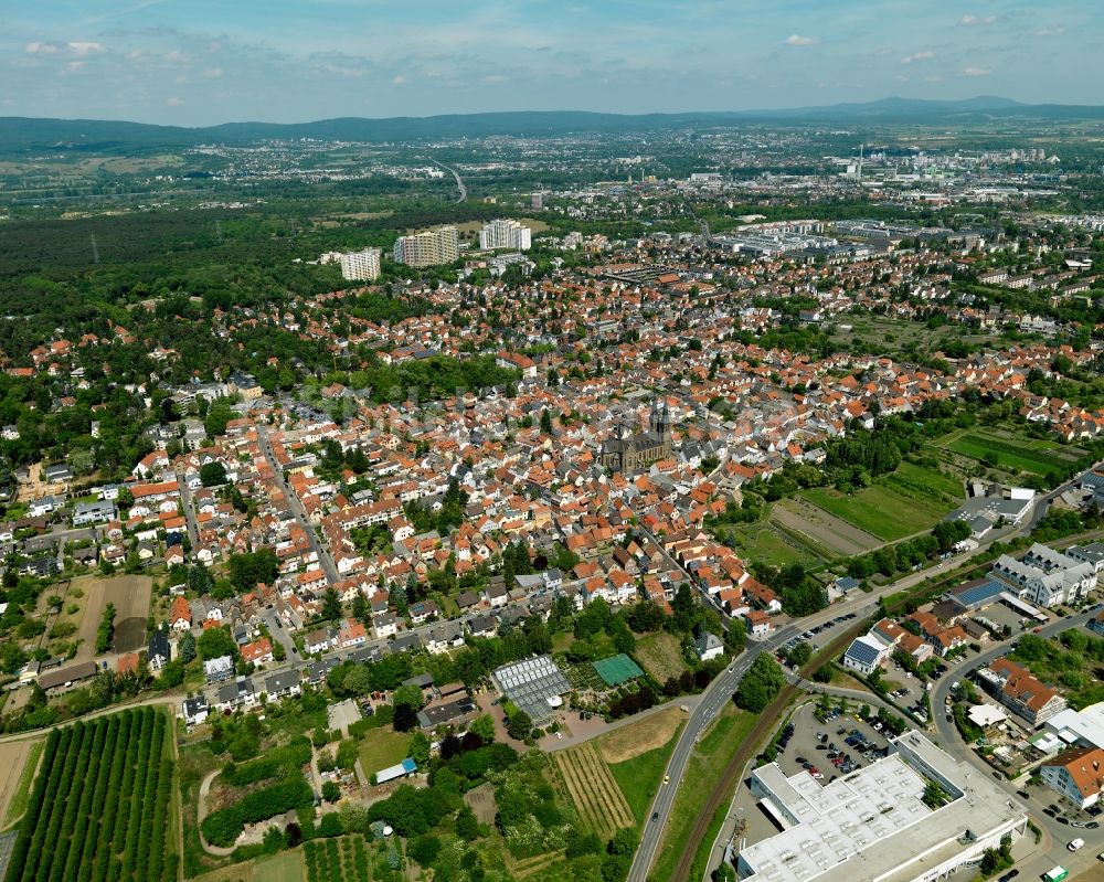 Mainz aus der Vogelperspektive: Stadtteilansicht von Gonsenheim in Mainz im Bundesland Rheinland-Pfalz