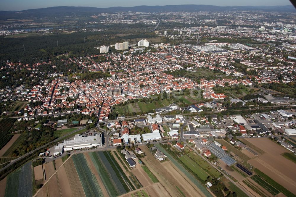 Mainz aus der Vogelperspektive: Stadtteilansicht von Gonsenheim in Mainz im Bundesland Rheinland-Pfalz