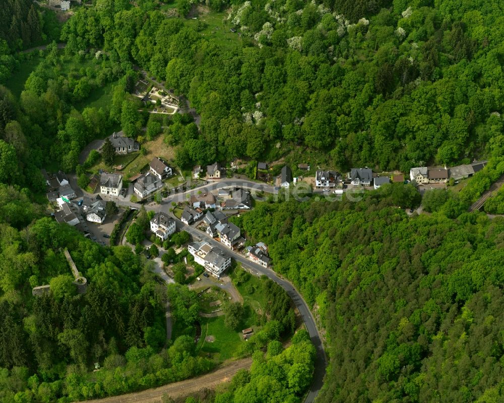 Höhr-Grenzhausen von oben - Stadtteilansicht von Grenzau in Höhr-Grenzhausen im Bundesland Rheinland-Pfalz