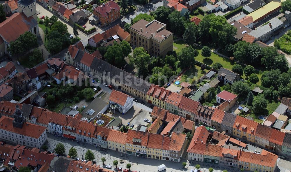 Greußen aus der Vogelperspektive: Stadtteilansicht von Greußen im Bundesland Thüringen