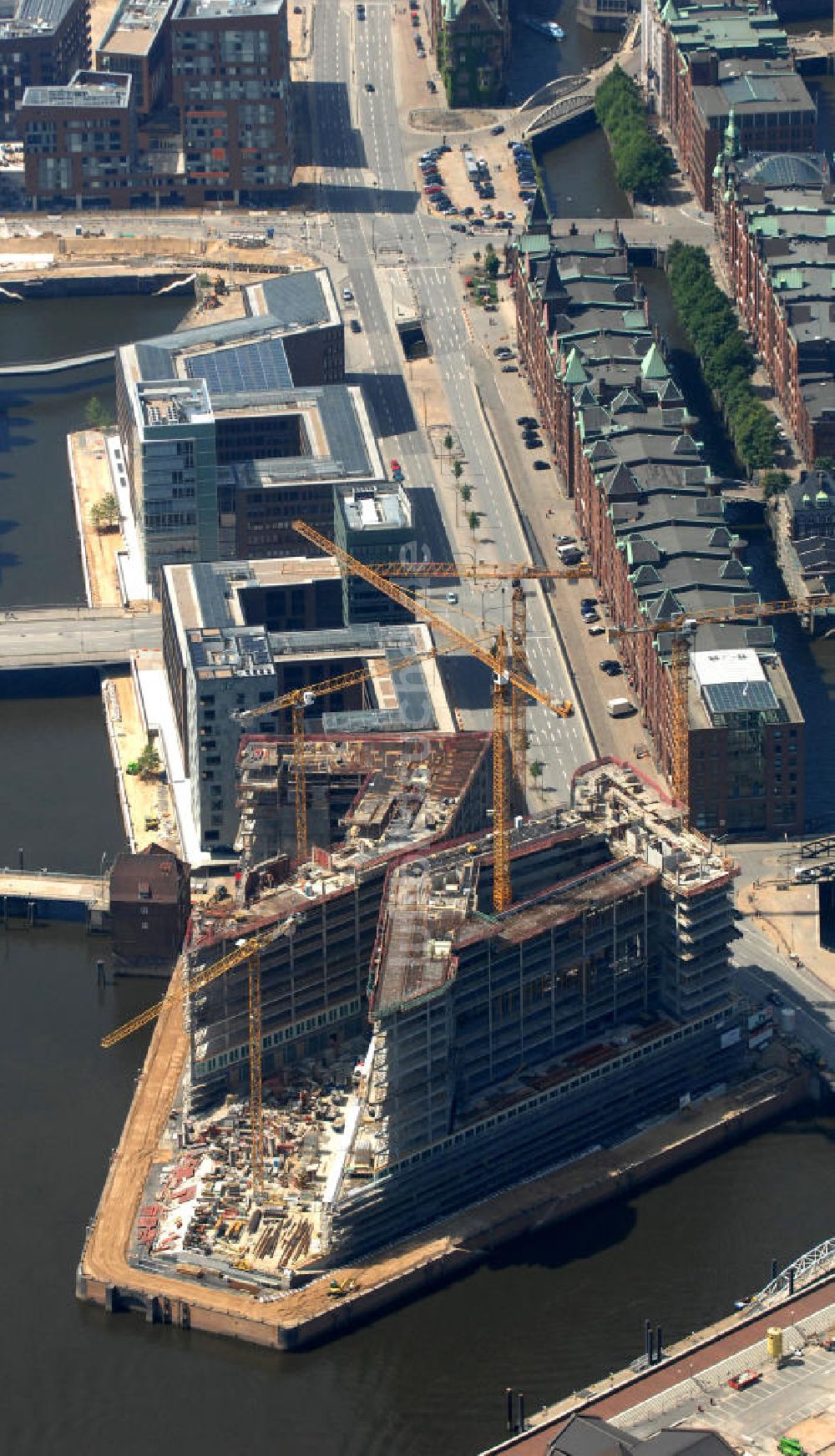 Luftaufnahme Hamburg - Stadtteilansicht Hamburg Brooktorkai / Ericus