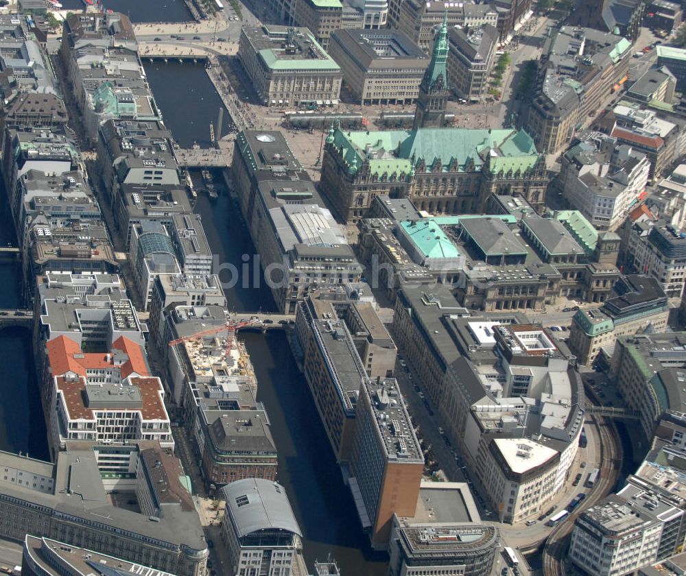 Luftaufnahme Hamburg - Stadtteilansicht Hamburg Zentrum