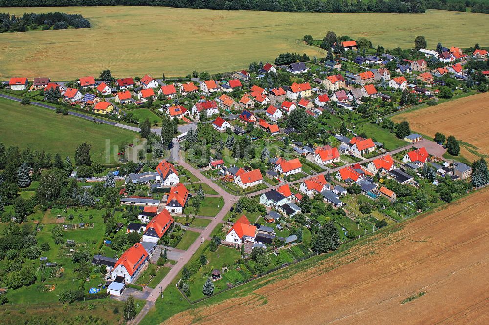 Luftbild Hartau - Stadtteilansicht von Hartau, Sachsen