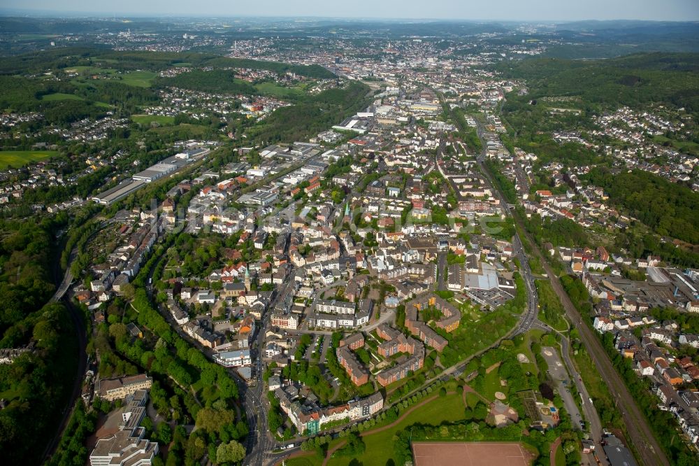 Luftaufnahme Hagen - Stadtteilansicht von Haspe im Tal der Ennepe im Westen von Hagen im Bundesland Nordrhein-Westfalen