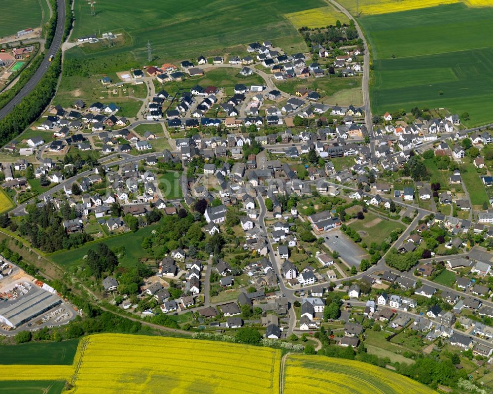 Luftbild Mayen - Stadtteilansicht von Hausen in Mayen im Bundesland Rheinland-Pfalz