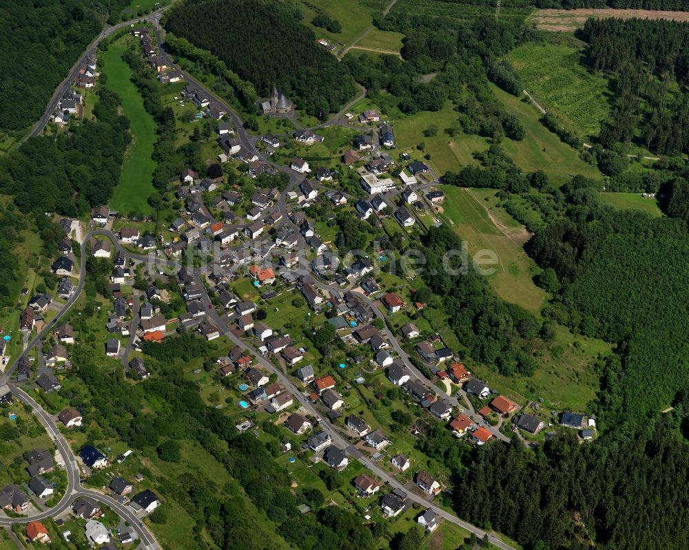 Kirchen (Sieg) von oben - Stadtteilansicht von Herkersdorf in Kirchen (Sieg) im Bundesland Rheinland-Pfalz