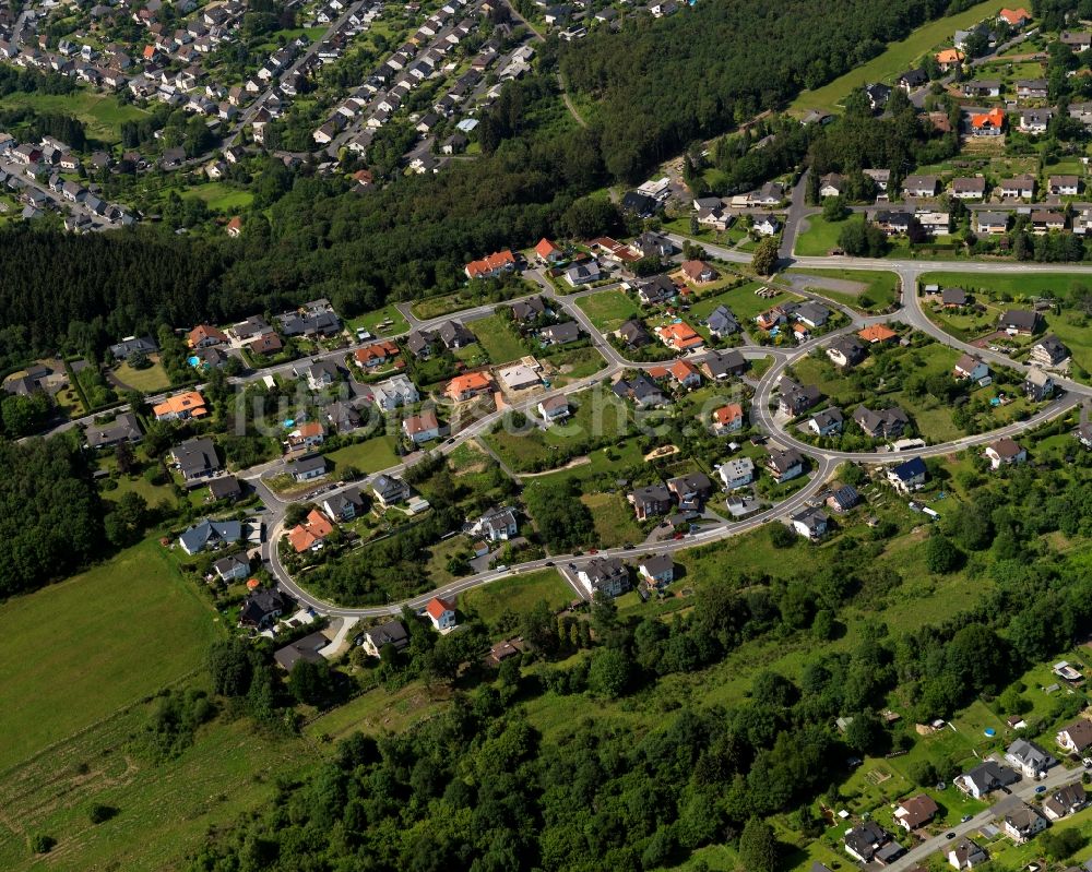 Luftbild Kirchen (Sieg) - Stadtteilansicht von Herkersdorf in Kirchen (Sieg) im Bundesland Rheinland-Pfalz