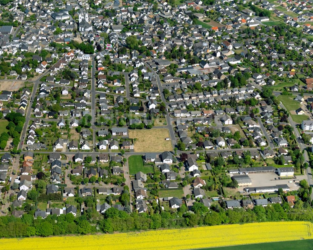 Luftaufnahme Polch - Stadtteilansicht der Innenstadt von Polch im Bundesland Rheinland-Pfalz